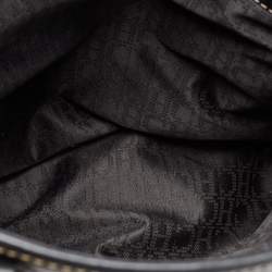 Pre Owned Carolina Herrera Black Leather Middle Zip Satchel
