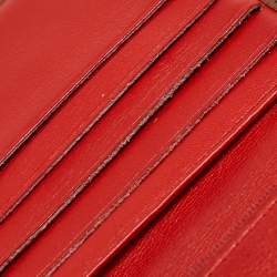 Carolina Herrera Brown Leather Bifold Continental Wallet