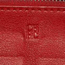 Carolina Herrera Brown Leather Bifold Continental Wallet