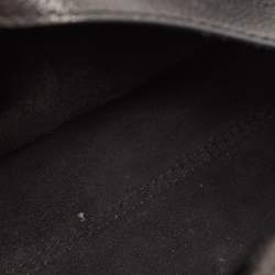 Carolina Herrera Black Leather Flap Satchel