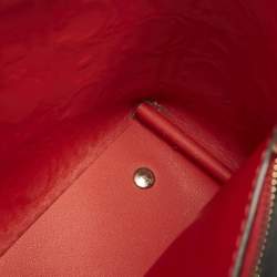 Pre Owned Carolina Herrera Black Monogram Embossed Leather Small Matryoshka Locked Tote