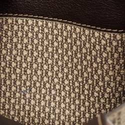 Carolina Herrera Tricolor Monogram Coated Canvas and Leather Small Matryoshka Locked Tote