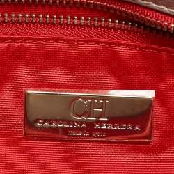 Carolina Herrera Grey Quilted Leather Bimba Tassel Shoulder Bag