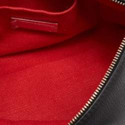 Carolina Herrera Black Leather Pochette Bag