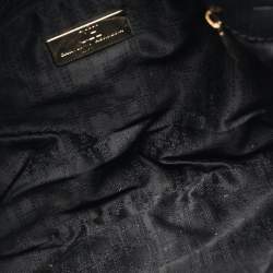Carolina Herrera Black Leather New Baltazar Flap Shoulder Bag