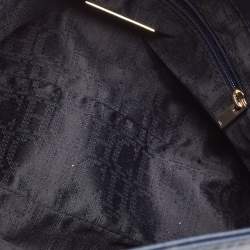 Carolina Herrera Navy Blue Leather New Baltazar Flap Shoulder Bag