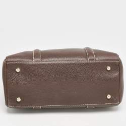 Carolina Herrera Brown Leather Matteo Tote