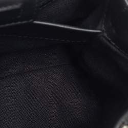 Pre Owned Carolina Herrera Grey Glitter and Patent Leather Mini Duchess Tote