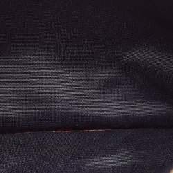 Carolina Herrera Brown Monogram Canvas and Leather Scarf Flat Pouch