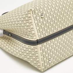 Carolina Herrera Beige/Brown Monogram Coated Canvas and Leather Matryoshka Padlock Bag