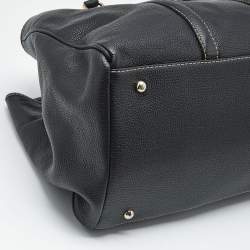 Pre Owned حقيبة يد كارولينا هيريرا كبيرة جلد أرجواني