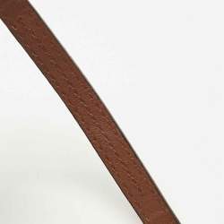 Pre Owned Carolina Herrera Brown Leather Flap Chain Shoulder Bag