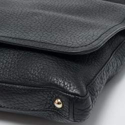 مملوكة مسبقًا Carolina Herrera Black Leather Tassel Flap Shoulder Bag