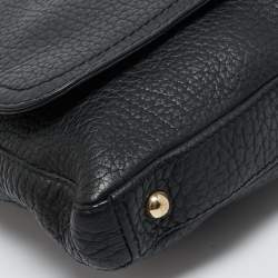 مملوكة مسبقًا Carolina Herrera Black Leather Tassel Flap Shoulder Bag