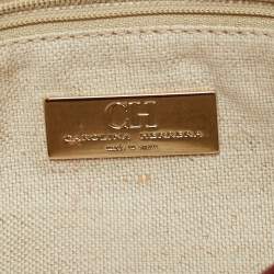 Pre Owned Carolina Herrera Red Leather Envelope Clutch