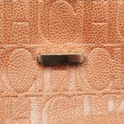 Pre Owned Carolina Herrera Brown Leather Minueto Top Handle Bag