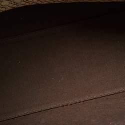 مملوكة مسبقًا Carolina Herrera Brown Floral Embroidered Monogram Canvas and Leather Shopper Tote