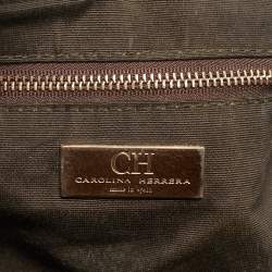 مملوكة مسبقًا Carolina Herrera Matteo Brown Leather Tote