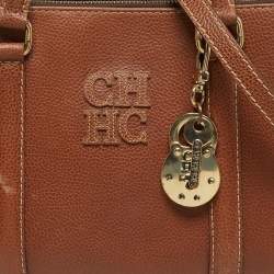 مملوكة مسبقًا Carolina Herrera Matteo Brown Leather Tote
