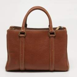 مملوكة مسبقًا Carolina Herrera Matteo Brown Leather Tote