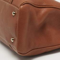 مملوكة مسبقًا Carolina Herrera Matteo Brown Leather Tote