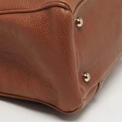 مملوكة مسبقًا Carolina Herrera Matteo Brown Leather Tote