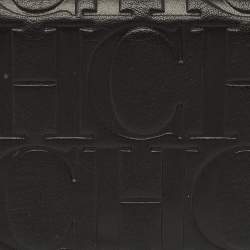 Pre Owned محفظة قلاب كارولينا هيريرا كونتيننتال جلد بنقشة مونوغرام سوداء