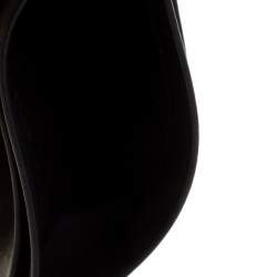 Pre Owned Carolina Herrera Black Bow Leather Card Holder