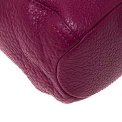 Pre Owned Carolina Herrera Hot Pink Leather Chain Tassel Shoulder Bag