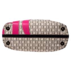 Pre Owned حقيبة يد كارولينا هيريرا "شوبر" كانفاس مونوغرامي متعدد الألوان