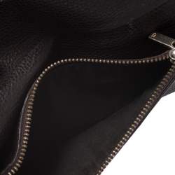 Carolina Herrera Burgundy Leather Long Trifold Wallet