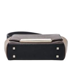 Pre Owned Carolina Herrera Tri Color Leather Shoulder Bag