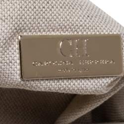 Carolina Herrera Bicolor Leather Top Handle Bag