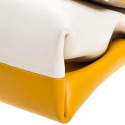 Carolina Herrera Bicolor Leather Top Handle Bag