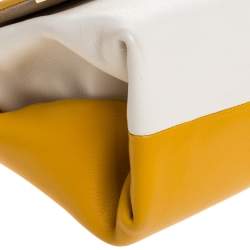 Carolina Herrera Bicolor Leather Top Handle Bag