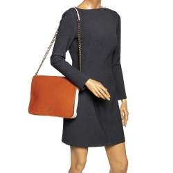 Pre Owned Carolina Herrera Multicolor Leather New Baltazar Flap Shoulder Bag