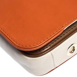 Pre Owned Carolina Herrera Multicolor Leather New Baltazar Flap Shoulder Bag