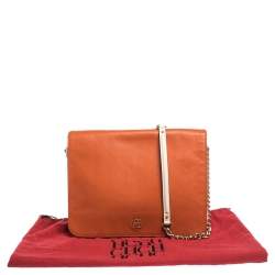 Pre Owned Carolina Herrera Multicolor Leather New Baltazar Flap Shoulder Bag