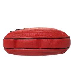 Pre Owned Carolina Herrera Orange/Brown logo Leather Braided Handle Hobo