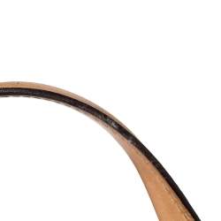 Pre Owned Carolina Herrera Brown Embossed Leather Andy Tote