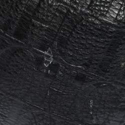 Pre Owned حقيبة كارولينا هيريرا أودري جلد أسود مونوغرامي