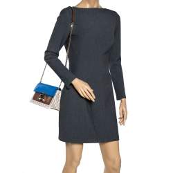 Pre Owned Carolina Herrera Multicolor Signature Coated Canvas and Leather Small Carry on Bandoulière Bag