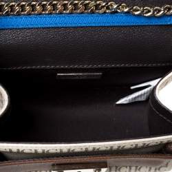 Pre Owned Carolina Herrera Multicolor Signature Coated Canvas and Leather Small Carry on Bandoulière Bag