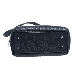 مملوكة مسبقًا حقيبة كارولينا هيريرا جلد مونوغرامي أزرق و نوبوك