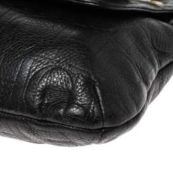 Pre Owned Carolina Herrera Black Leather Audrey Shoulder Bag