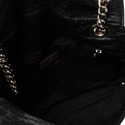 Pre Owned Carolina Herrera Black Leather Audrey Shoulder Bag