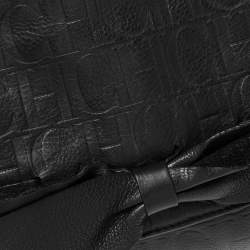 Pre Owned Carolina Herrera Black Leather Audrey Shoulder Bag