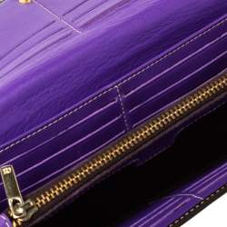 Carolina Herrera Dark Brown Flap Continental Wallet