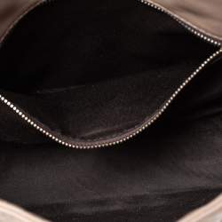 Pre Owned Carolina Herrera Beige Quilted Leather Flap Chain Shoulder Bag