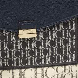 Carolina Herrera Multicolor Monogram Coated Canvas Top Handle Bag